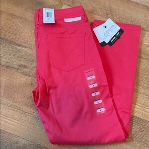Calvin Klein Women's Vibrant Pink Skinny Crop Jeans Size 4